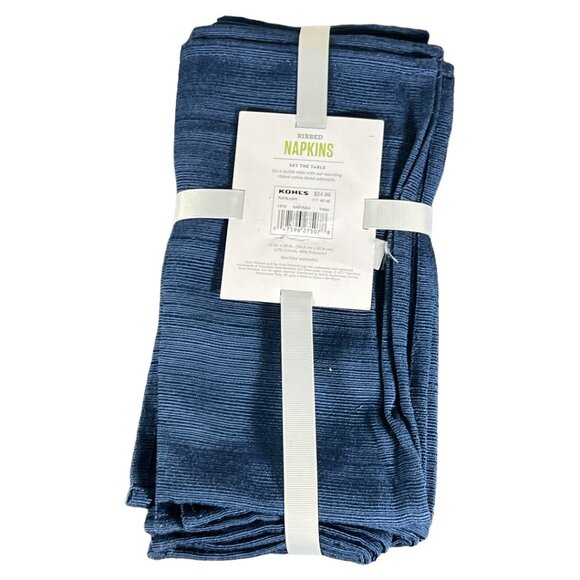 FOOD NETWORK 4 Piece Ribbed Napkins - Picture 3 of 4